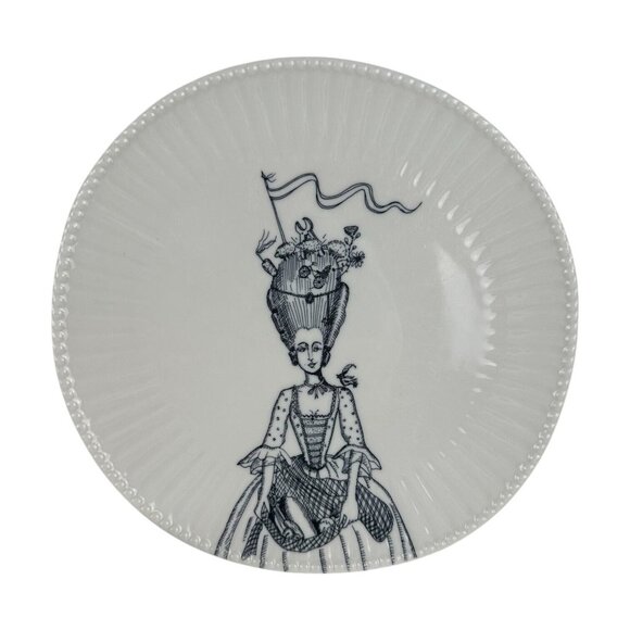 ANTHROPOLOGIE Plate Florence Balducci LADY IN WAITING RARE! Whimsical 10.75" Dia - Picture 12 of 12